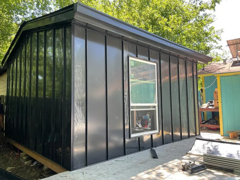 Black standing seam metal wall panels for Metal Roof Installation in Fort Lauderdale